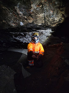 Inside an icecave on Langjökull